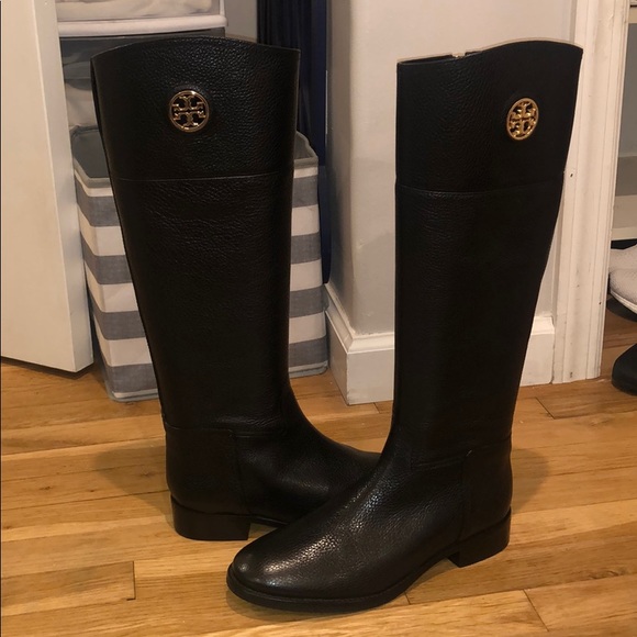 Tory Burch Shoes - Tory Burch Junction Riding Boot Tumbled leather